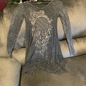 Vocal Charcoal Graphic Long Sleeve Tee